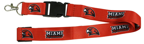 Ultimate Sports Fan Lanyard -  Miami University of Ohio Spirit, Durable Polyester, Quick-Release Buckle & Heavy-Duty Clasp