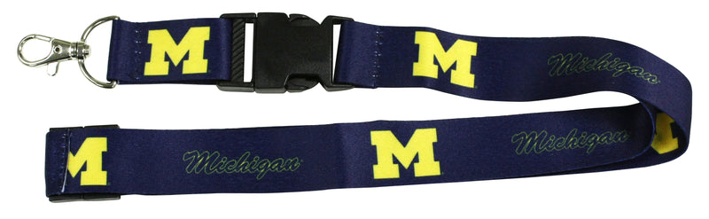 Ultimate Sports Fan Lanyard -  Michigan Wolverines Spirit, Durable Polyester, Quick-Release Buckle & Heavy-Duty Clasp