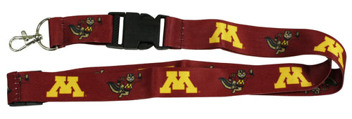 Ultimate Sports Fan Lanyard -  Minnesota Gophers Spirit, Durable Polyester, Quick-Release Buckle & Heavy-Duty Clasp