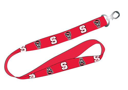 Ultimate Sports Fan Lanyard -  NC State Wolfpack Spirit, Durable Polyester, Quick-Release Buckle & Heavy-Duty Clasp
