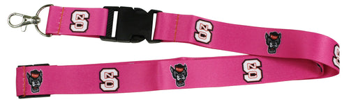Ultimate Sports Fan Lanyard -  NC State Wolfpack Spirit, Durable Polyester, Quick-Release Buckle & Heavy-Duty Clasp