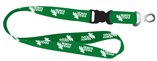 Ultimate Sports Fan Lanyard -  North Texas Spirit, Durable Polyester, Quick-Release Buckle & Heavy-Duty Clasp