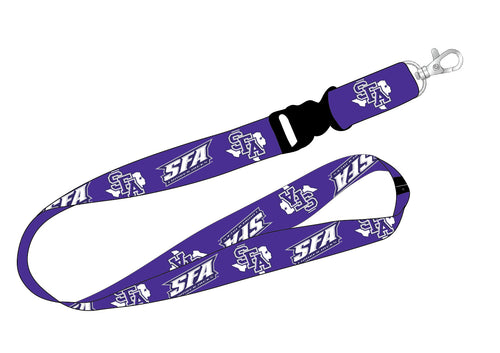 Ultimate Sports Fan Lanyard -  Stephen F. Austin State University Spirit, Durable Polyester, Quick-Release Buckle & Heavy-Duty Clasp