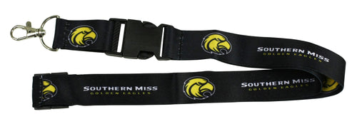 Ultimate Sports Fan Lanyard -  Southern Mississippi Golden Eagles Spirit, Durable Polyester, Quick-Release Buckle & Heavy-Duty Clasp