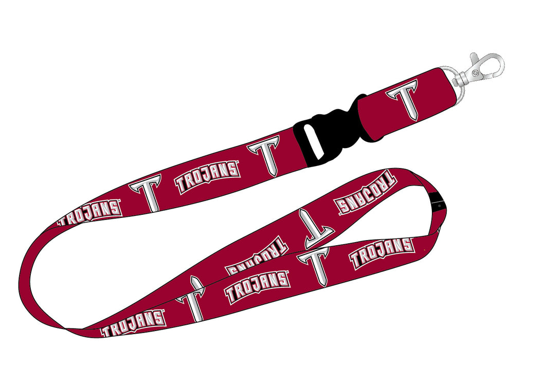 Ultimate Sports Fan Lanyard -  Troy University Spirit, Durable Polyester, Quick-Release Buckle & Heavy-Duty Clasp