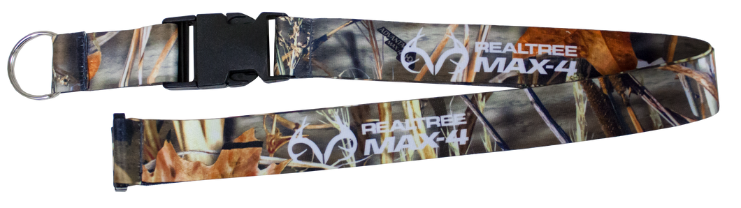 RealTree Max-4 Camo Pattern Breakaway Lanyard Keychain with Detachable Clasp