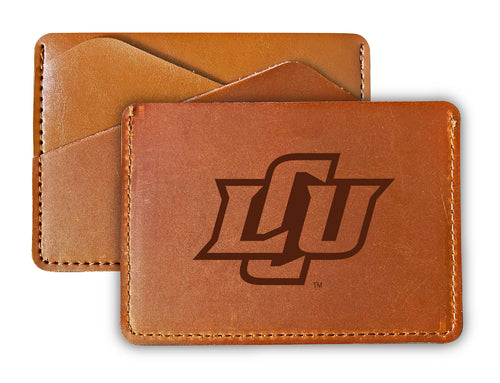 Elegant Lubbock Christian University Chaparral Leather Card Holder Wallet - Slim Profile, Engraved Design