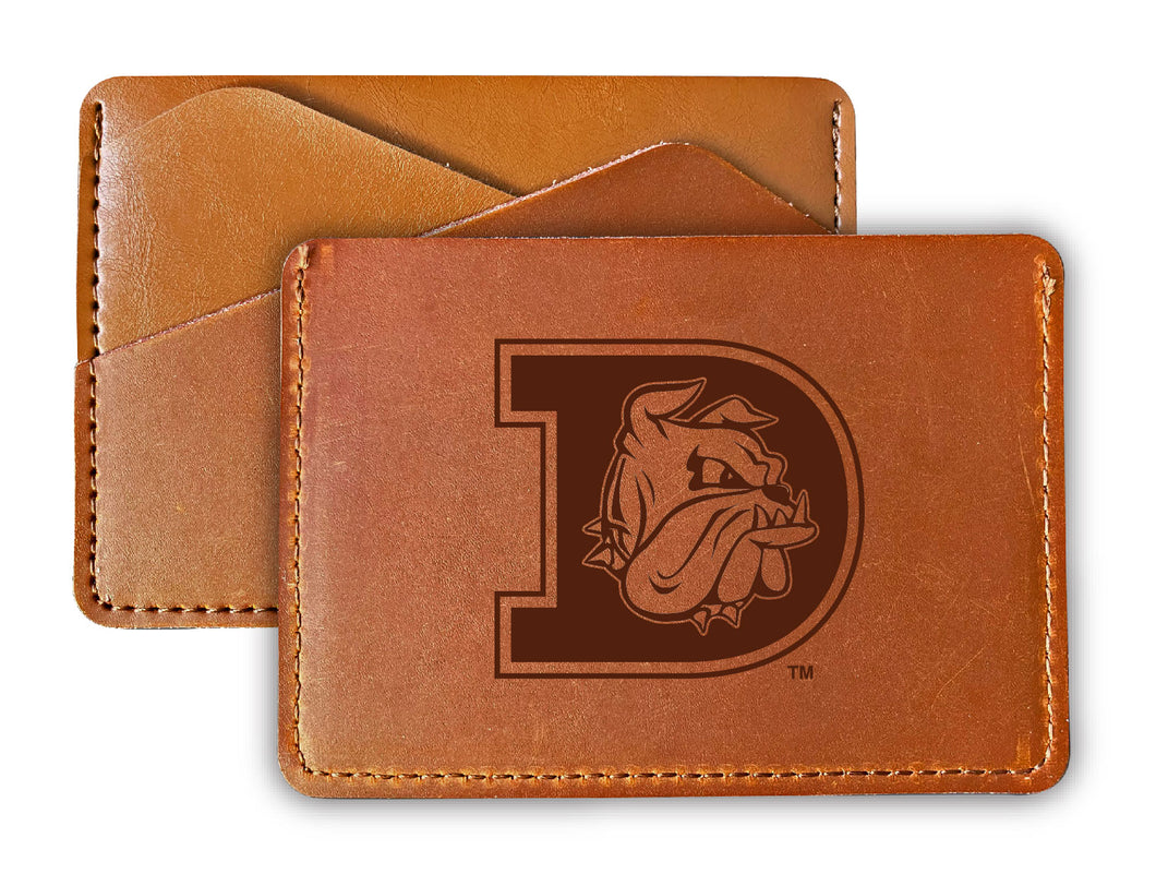 Elegant Minnesota Duluth Bulldogs Leather Card Holder Wallet - Slim Profile, Engraved Design