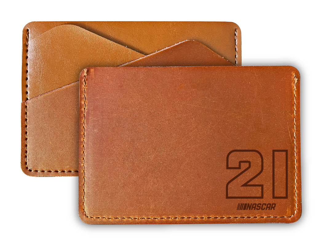 Nascar #21 Harrison Burton Leather Wallet Card Holder New For 2022