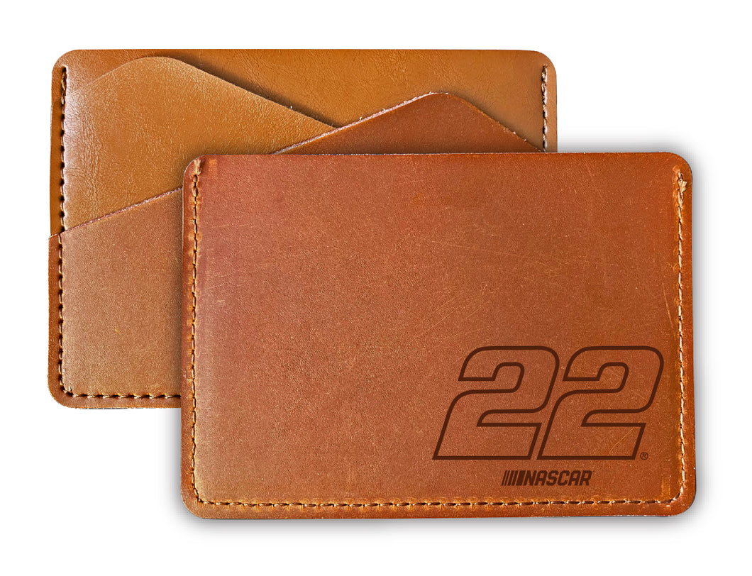 Nascar #22 Joey Logano Leather Wallet Card Holder New For 2022