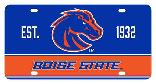 NCAA Boise State Broncos Metal License Plate - Lightweight, Sturdy & Versatile