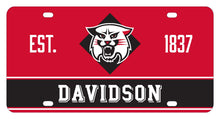 Load image into Gallery viewer, NCAA Davidson College Metal License Plate - Lightweight, Sturdy &amp; Versatile
