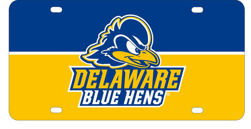 NCAA Delaware Blue Hens Metal License Plate - Lightweight, Sturdy & Versatile