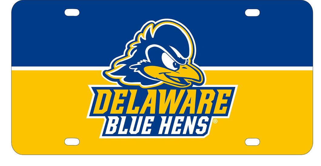 NCAA Delaware Blue Hens Metal License Plate - Lightweight, Sturdy & Versatile