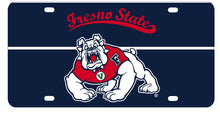 Load image into Gallery viewer, NCAA Fresno State Bulldogs Metal License Plate - Lightweight, Sturdy &amp; Versatile
