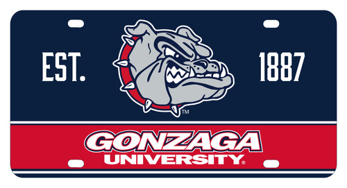 NCAA Gonzaga Bulldogs Metal License Plate - Lightweight, Sturdy & Versatile