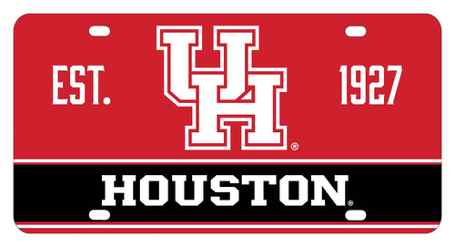 NCAA University of Houston Metal License Plate - Lightweight, Sturdy & Versatile