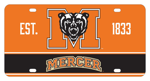 NCAA Mercer University Metal License Plate - Lightweight, Sturdy & Versatile