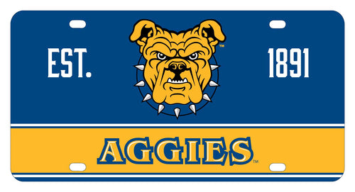 NCAA North Carolina A&T State Aggies Metal License Plate - Lightweight, Sturdy & Versatile