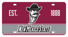 Load image into Gallery viewer, New Mexico State University Pistol Pete Metal License Plate
