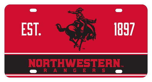 NCAA Northwestern Oklahoma State University Metal License Plate - Lightweight, Sturdy & Versatile