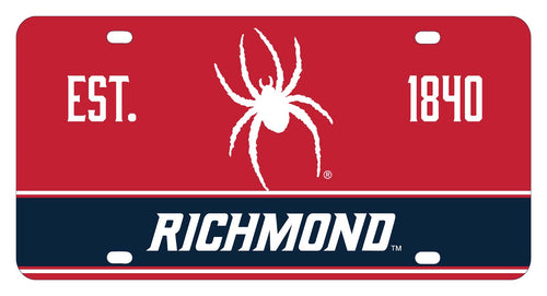 NCAA Richmond Spiders Metal License Plate - Lightweight, Sturdy & Versatile