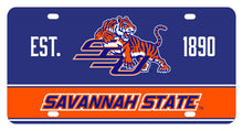 Load image into Gallery viewer, NCAA Savannah State University Metal License Plate - Lightweight, Sturdy &amp; Versatile
