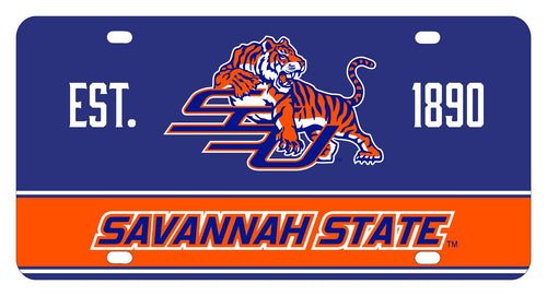 NCAA Savannah State University Metal License Plate - Lightweight, Sturdy & Versatile