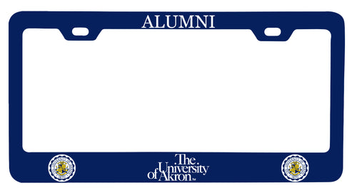 NCAA Akron Zips Alumni License Plate Frame - Colorful Heavy Gauge Metal, Officially Licensed