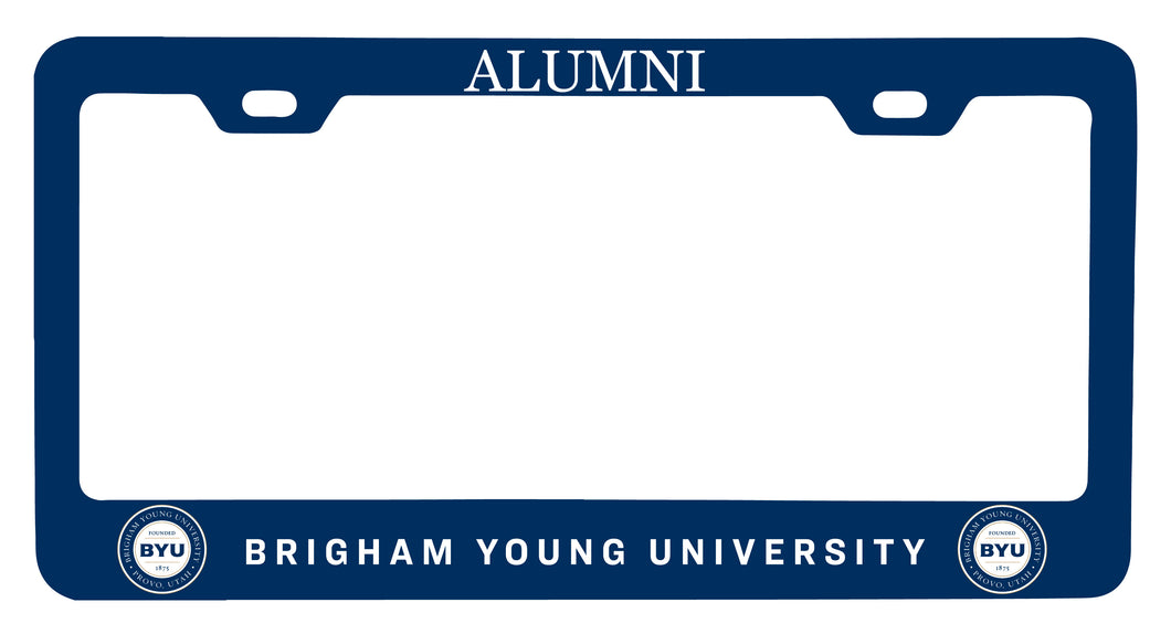 NCAA Brigham Young Cougars Alumni License Plate Frame - Colorful Heavy Gauge Metal, Officially Licensed