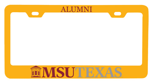NCAA Midwestern State University Mustangs Alumni License Plate Frame - Colorful Heavy Gauge Metal, Officially Licensed