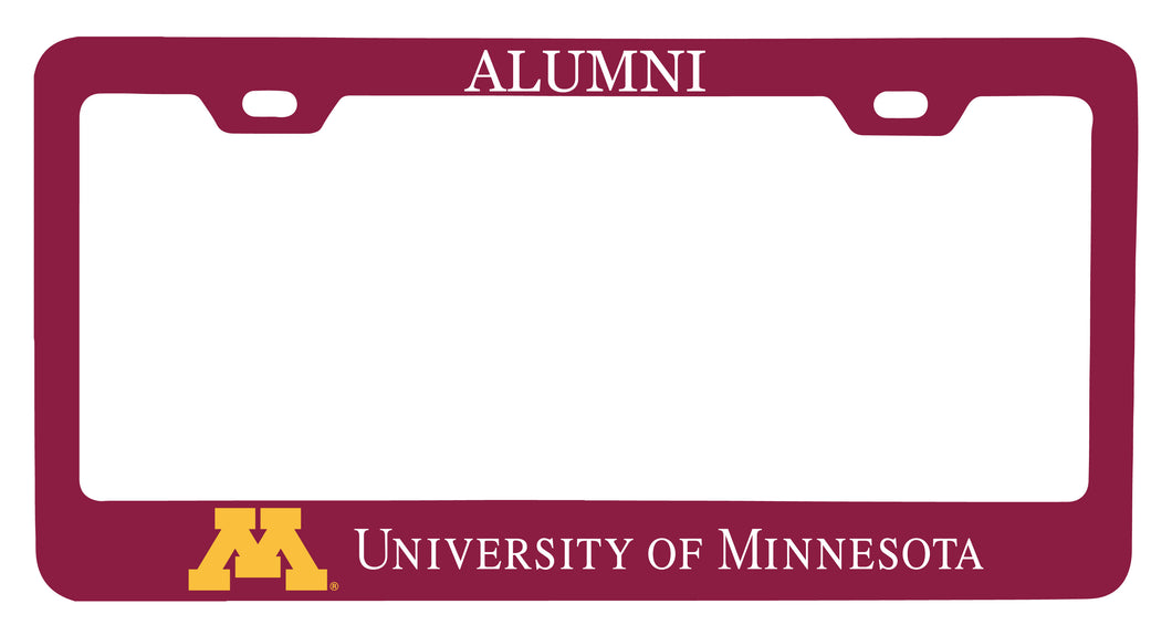 NCAA Minnesota Gophers Alumni License Plate Frame - Colorful Heavy Gauge Metal, Officially Licensed