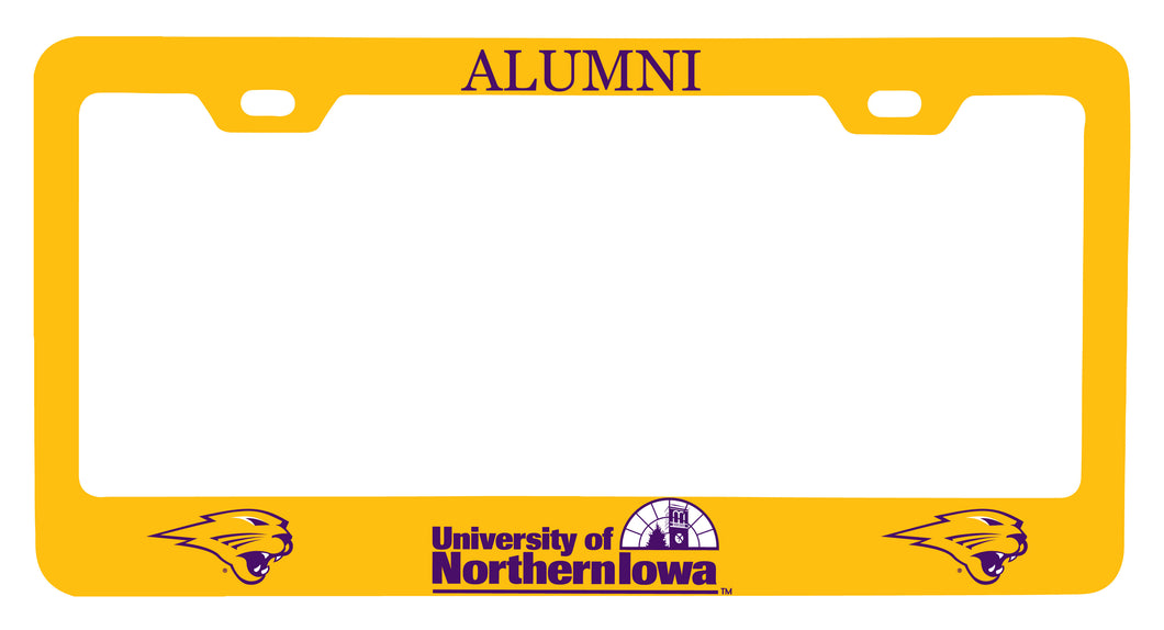 NCAA Northern Iowa Panthers Alumni License Plate Frame - Colorful Heavy Gauge Metal, Officially Licensed