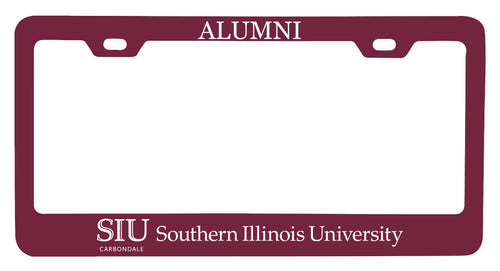 NCAA Southern Illinois Salukis Alumni License Plate Frame - Colorful Heavy Gauge Metal, Officially Licensed
