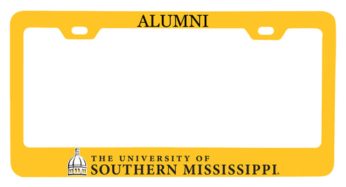 NCAA Southern Mississippi Golden Eagles Alumni License Plate Frame - Colorful Heavy Gauge Metal, Officially Licensed