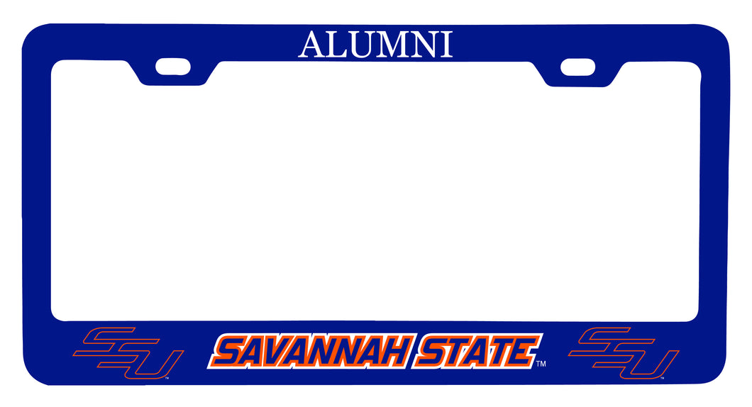 NCAA Savannah State University Alumni License Plate Frame - Colorful Heavy Gauge Metal, Officially Licensed
