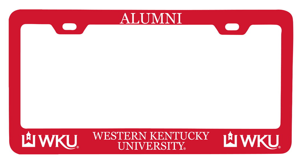 NCAA Western Kentucky Hilltoppers Alumni License Plate Frame - Colorful Heavy Gauge Metal, Officially Licensed