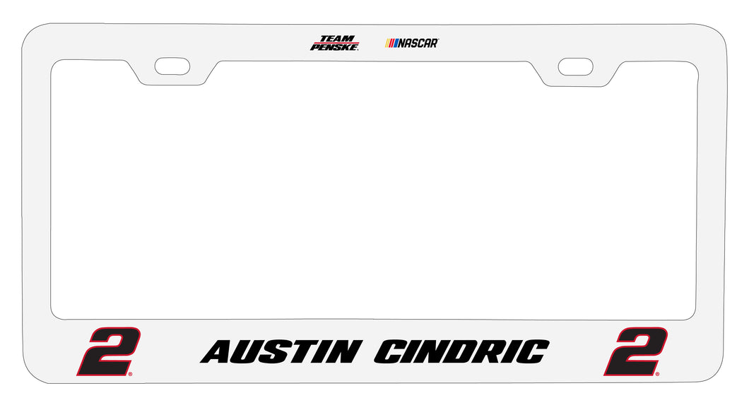 #2 Austin Cindric Officially Licensed Metal License Plate Frame
