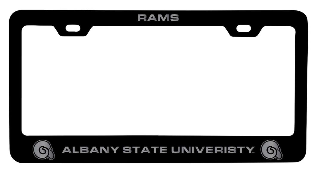 Albany State University NCAA Laser-Engraved Metal License Plate Frame - Choose Black or White Color