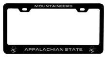 Load image into Gallery viewer, Appalachian State NCAA Laser-Engraved Metal License Plate Frame - Choose Black or White Color
