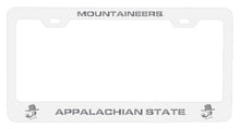 Load image into Gallery viewer, Appalachian State NCAA Laser-Engraved Metal License Plate Frame - Choose Black or White Color
