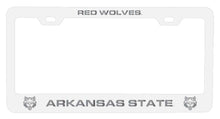 Load image into Gallery viewer, Arkansas State NCAA Laser-Engraved Metal License Plate Frame - Choose Black or White Color
