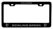 Load image into Gallery viewer, Bowling Green Falcons NCAA Laser-Engraved Metal License Plate Frame - Choose Black or White Color
