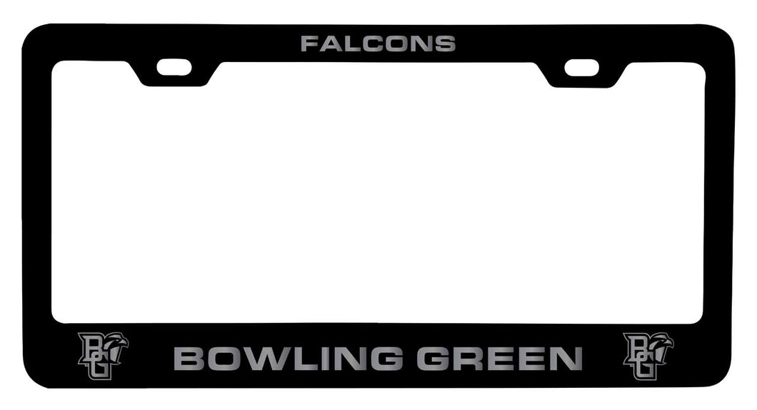 Bowling Green Falcons NCAA Laser-Engraved Metal License Plate Frame - Choose Black or White Color