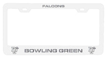 Load image into Gallery viewer, Bowling Green Falcons NCAA Laser-Engraved Metal License Plate Frame - Choose Black or White Color
