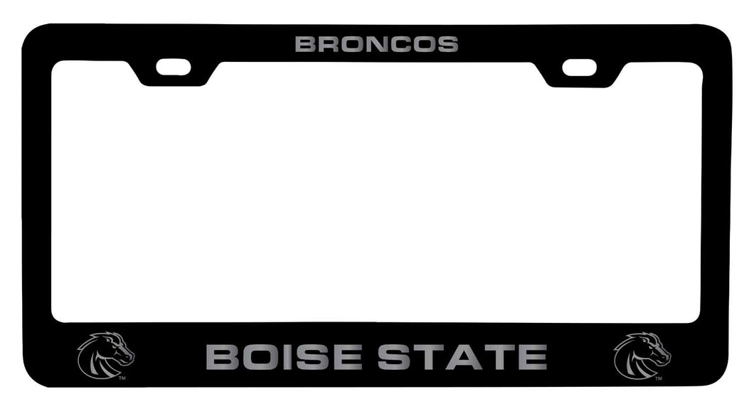 Boise State Broncos NCAA Laser-Engraved Metal License Plate Frame - Choose Black or White Color