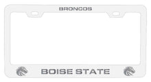 Load image into Gallery viewer, Boise State Broncos NCAA Laser-Engraved Metal License Plate Frame - Choose Black or White Color
