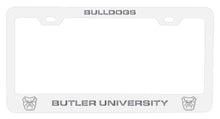 Load image into Gallery viewer, Butler Bulldogs NCAA Laser-Engraved Metal License Plate Frame - Choose Black or White Color
