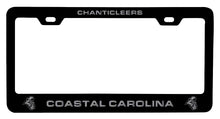 Load image into Gallery viewer, Coastal Carolina University NCAA Laser-Engraved Metal License Plate Frame - Choose Black or White Color
