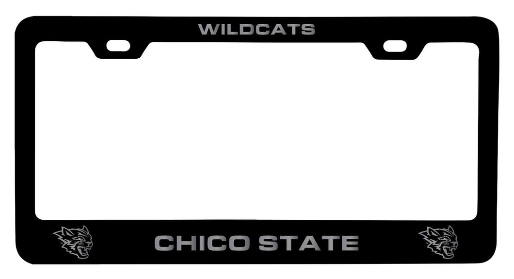 California State University, Chico NCAA Laser-Engraved Metal License Plate Frame - Choose Black or White Color